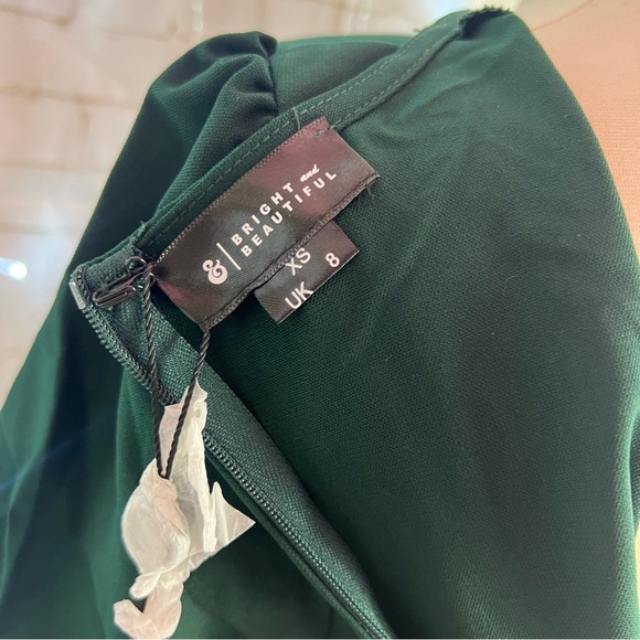 Bright and Beautiful Vintage Inspired Green Midi Dress - Picture 5 of 6